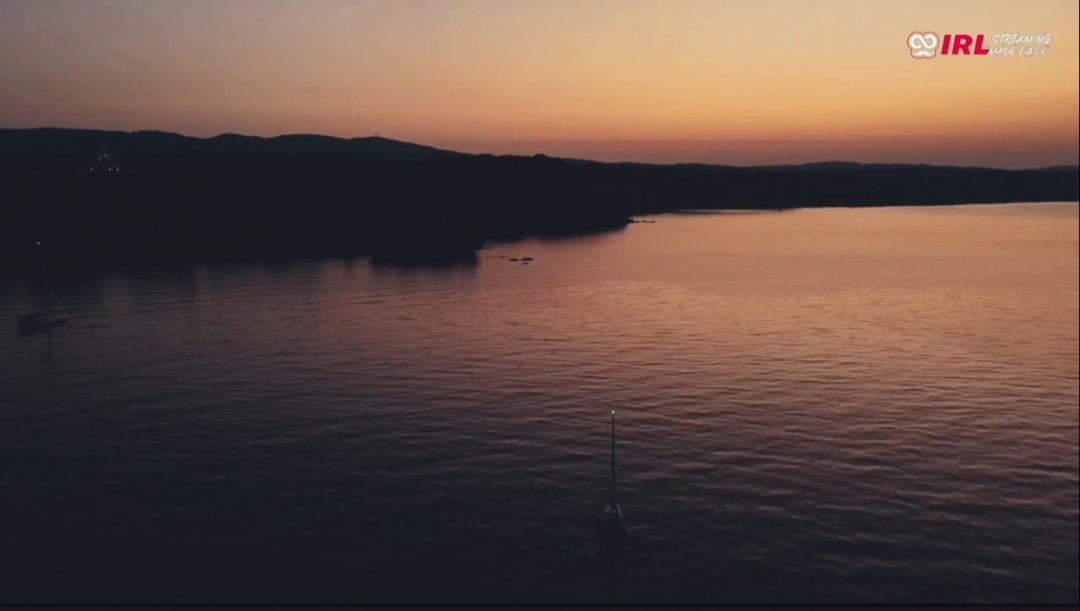 1er sunset vue du drone à koroni
